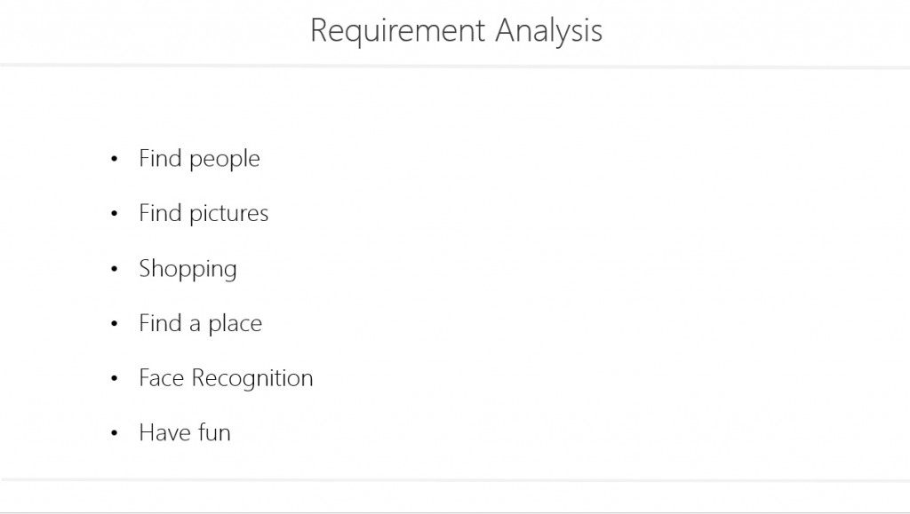 Requirement Analysis